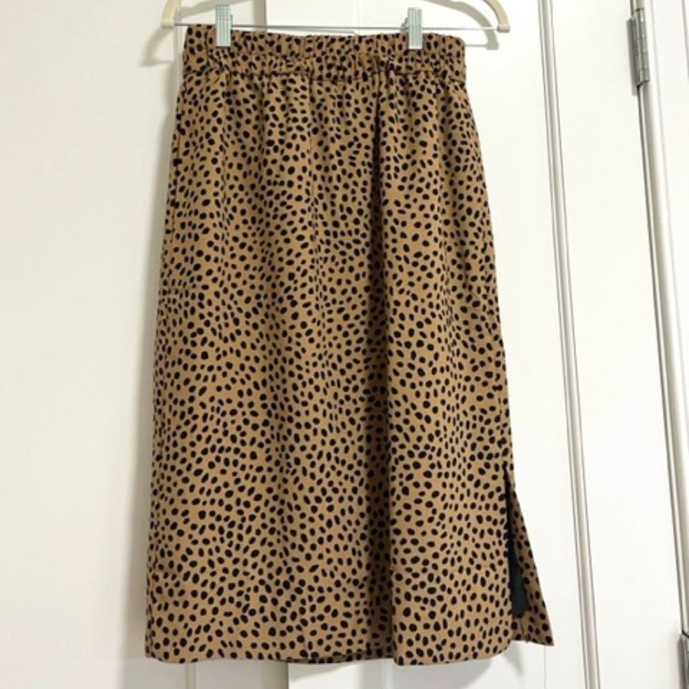 J Crew Factory Print Midi Skirt